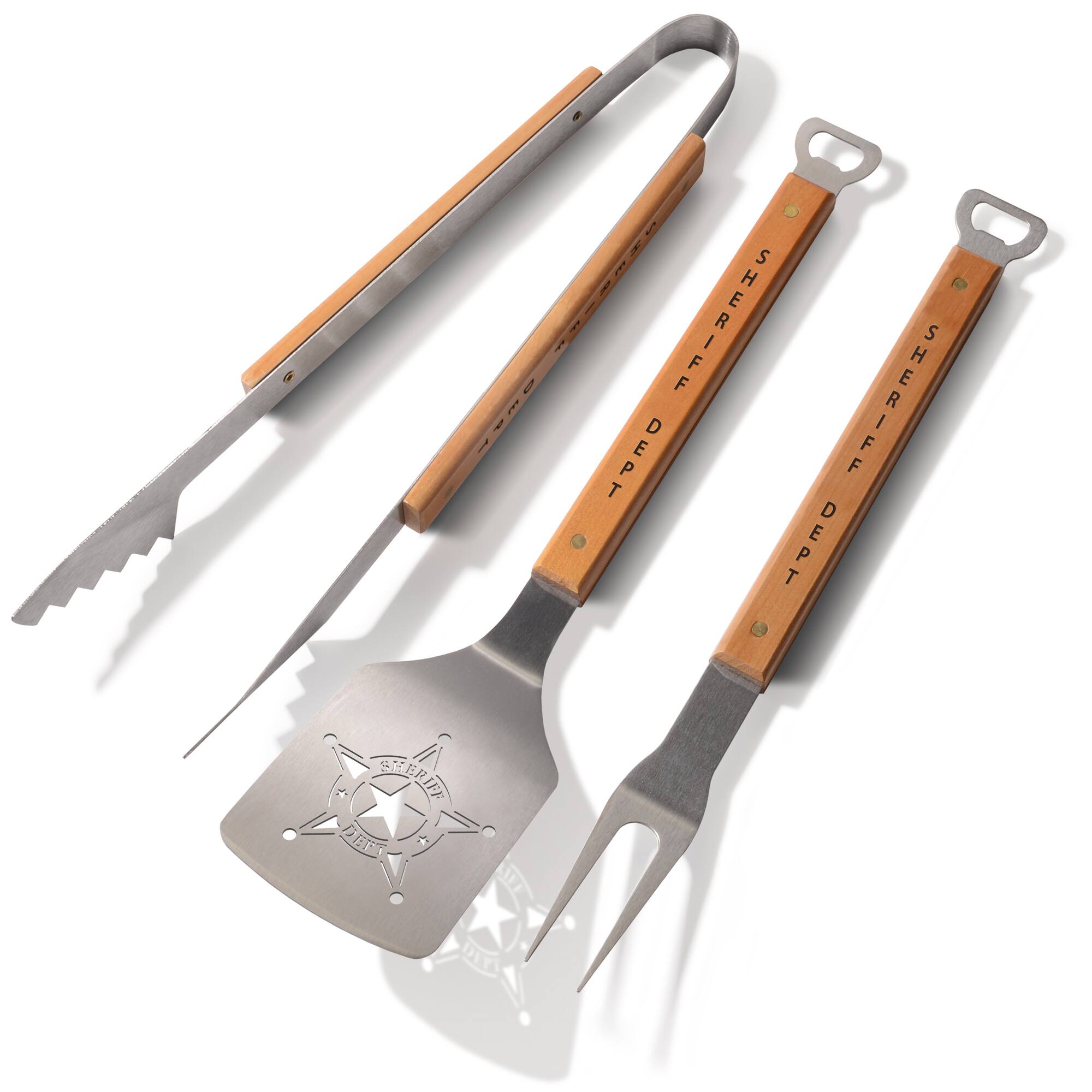 Sheriff Dept Classic 3 Piece BBQ Set